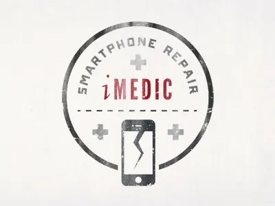 iMedic Logo logo round seal vintage