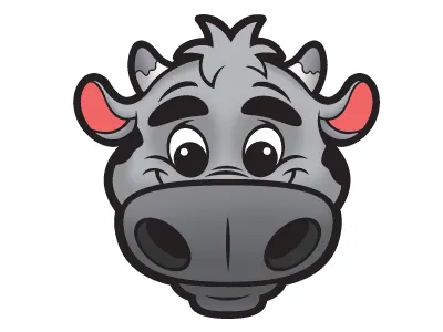 AndyToonz Cow art cartoon character cow cute design illustration illustrator