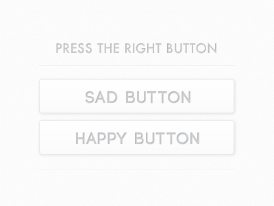 Choose carefully buttons drop shadows ui design