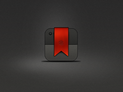 Icon V2 app application bookmark dock icon logo mac news osx ribbon words