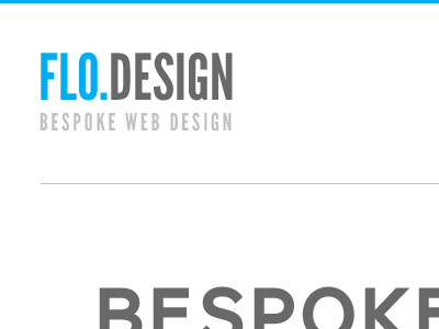 Flo Design v3 clean logo typography ui web design