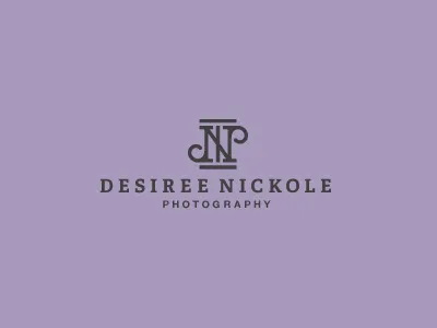 Desiree Nickole Photography ambigram dnp elegance logo monogram photography strength