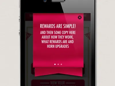 Mobile app rewards popover app iphone mobile popover ribbon