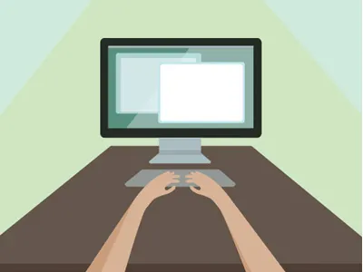 Focused hands animation illustration stop motion