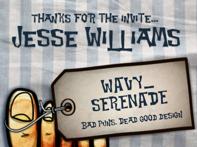 Thanks Jess - My First Shot dead debut label morgue mortuary pun slab toes wavy serenade