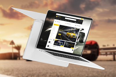 Auto Parts E-Commerce Website Homepage automobile design ecommerce graphic design ui ux website