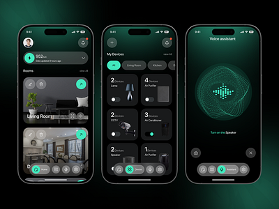 Smart Home Mobile App android creative design ios mobile mobile ui mobile ui design mobileapp mobileuxui modern app ui smart home app ui