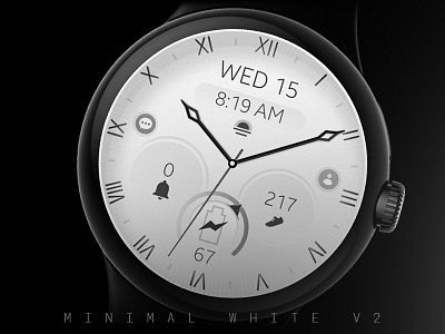 Minimal White v2 – Elegant Watch Face for Wear OS design elegant galaxy watch google google pixel graphic design illustration minimal modern pixel watch samsung simple sleek smartwatch technology ui watch watchface wear os white