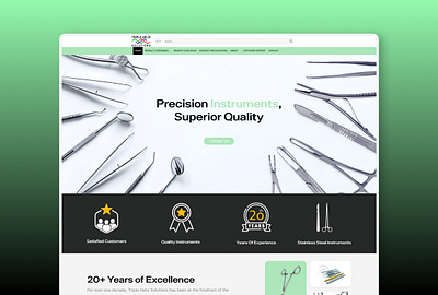 Triple Helix Solutions Website Design 3d animation figma graphic design ui ux