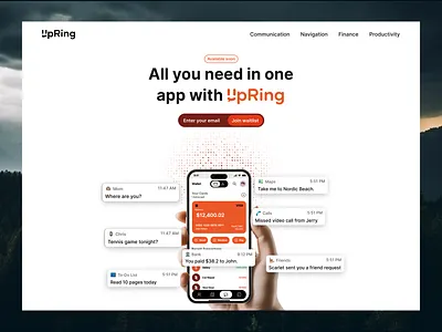 Mobile App Landing Page Exploration app landing page hero section design landing page landing page design mobile app landing page ui design web design website hero section design