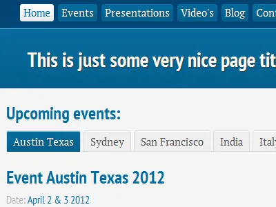 Mobile Blue css3 design html5 responsive