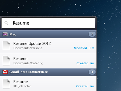Found UI app found interface osx results search ui