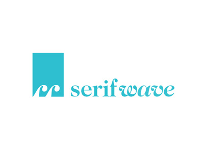 Serifwave Logo logo portfolio serif typography