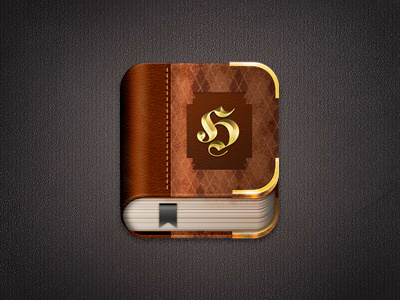 Help Book Icon book gold help icon iphone leather letter paper