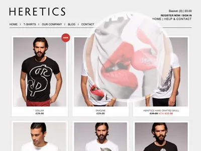 Heretics - Mens fashion design fashion grey men simple sleek t shirt tees
