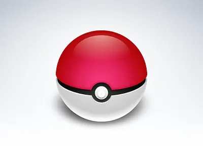 Pokeball ball for fun illustration inkscape pokeball pokemon solid vector