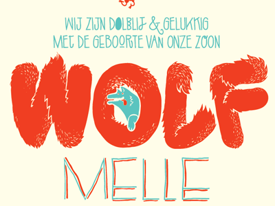 Wolf 2 animals illustration lettering letters patswerk vector wolf
