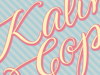 Logo Kalinka Cope lettering logo