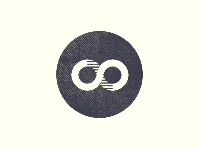 Infinity identity infinity logo mark retro