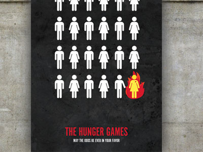 Hunger Games Minimalist Poster art black book clean dark grunge hunger games minimalist people poster thg vector