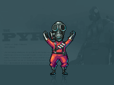 Dancing Pyro animation game pixel pixelart team fortress 2