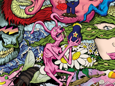 Rabbit Valley illustration lsd rabbit