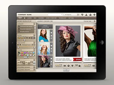 Touch-Store E-commerce GUI e commerce app e commerce gui ipad professional gui sliders store app store gui store gui tablet tablet app gui tablet gui wireframe application