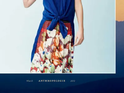 Anthropologie Catalog March 2012 catalog editorial elysse ricci fashion graphic design layout leo parade typography