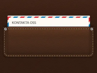 Pocket 2.0 contact form footer leather metal pocket stitch understandit