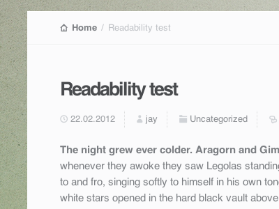 Readability css typography