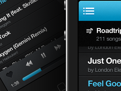 Audio player app audio blue ios player