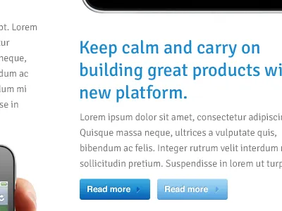 Blue Buttons art board buttons