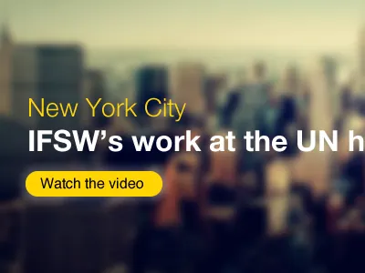 Hero banner for ifsw.org banner blur photography