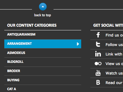 Footer Widgets footer