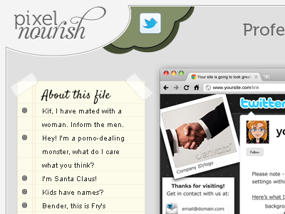 Envato Preview01 busy comment envato green grey list pixel nourish preview yuck