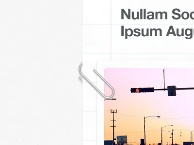 Paperclip In Action action clean lorem ipsum page paper paperclip photo polaroid simple theme wordpress