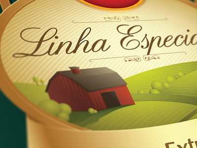 Special line Cofril brazil food illustration label sausage