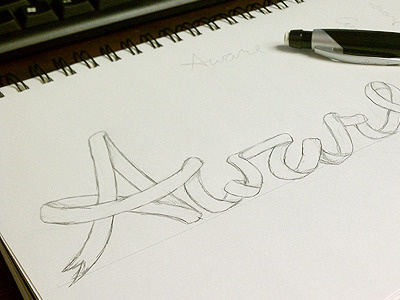 Awareness Ribbon (sketch) aware awareness breast cancer pink ribbon sketch