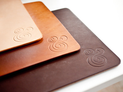 Premium Leather Mousepads ampersand leather mousepad ugmonk