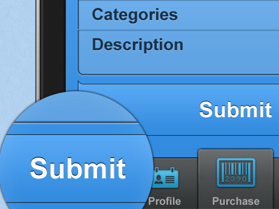 iPhone UI [Base: Analyzee iPhone UI] black blue button gray grey gui icon icons ios iphone mobile ui white