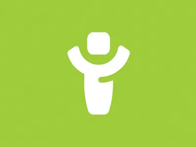 i Wireless body branding green human icon identity logo person vector