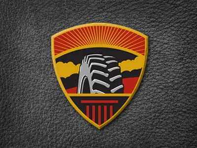 Firestone University branding education identity illustration logo school tire training university