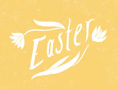Easter easter texture typography