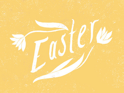 Easter easter texture typography