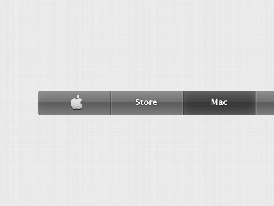 Apple Style Navigation (Free PSD) apple button free freebie menu navigation psd