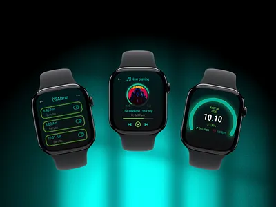 Smart Watch User Interface animation app app design app redesign design digitaldesign graphic design healthwatchface illustration interface materialdesign minimalistwatchface smart watch smartwatch typography ui ui ux ux watch ui ux webdesign