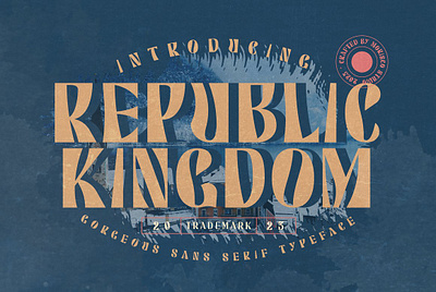 Republic Kingdom display display font georgeous headline modern republic kingdom sans serif slab typeface vintage