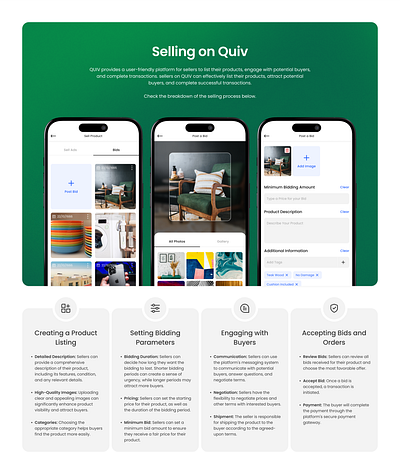 Quiv's Selling Journey add item android app branding buy cards ecommerce form graphic design image ios mobile online app product rent scan sell ui uiux