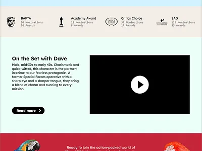 David Meadows Website Promo ui ux