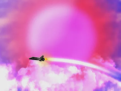 Into the neon unknown art color design neon procreate space